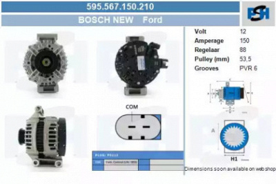CV PSH 595567150210 -  Генератор